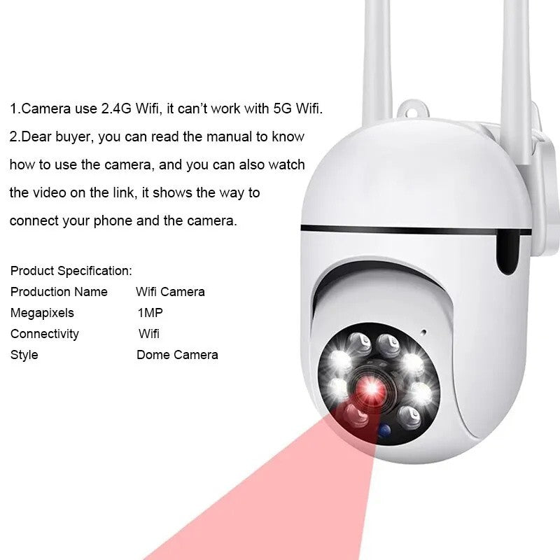 A7 Smart WiFi Security Camera 360° Full HD