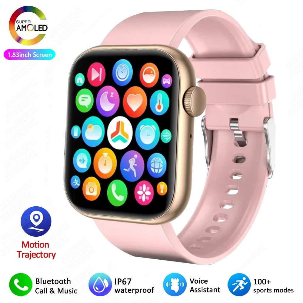 Smartwatch Feminino Bluetooth com chamadas, tela touch, Monitor Cardiaco e aprova d`Água