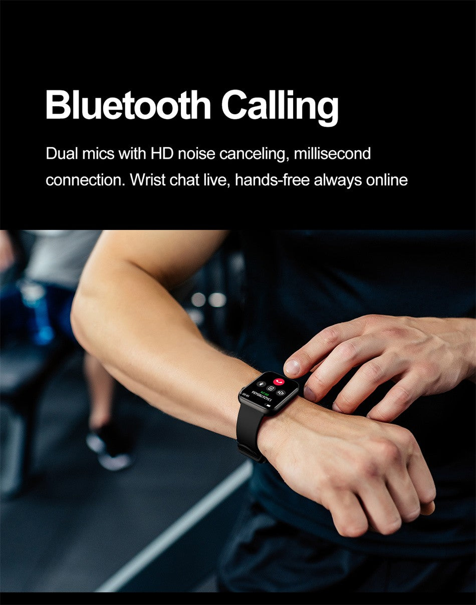 Smartwatch Feminino Bluetooth com chamadas, tela touch, Monitor Cardiaco e aprova d`Água