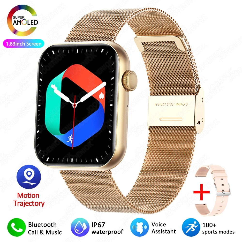 Smartwatch Feminino Bluetooth com chamadas, tela touch, Monitor Cardiaco e aprova d`Água