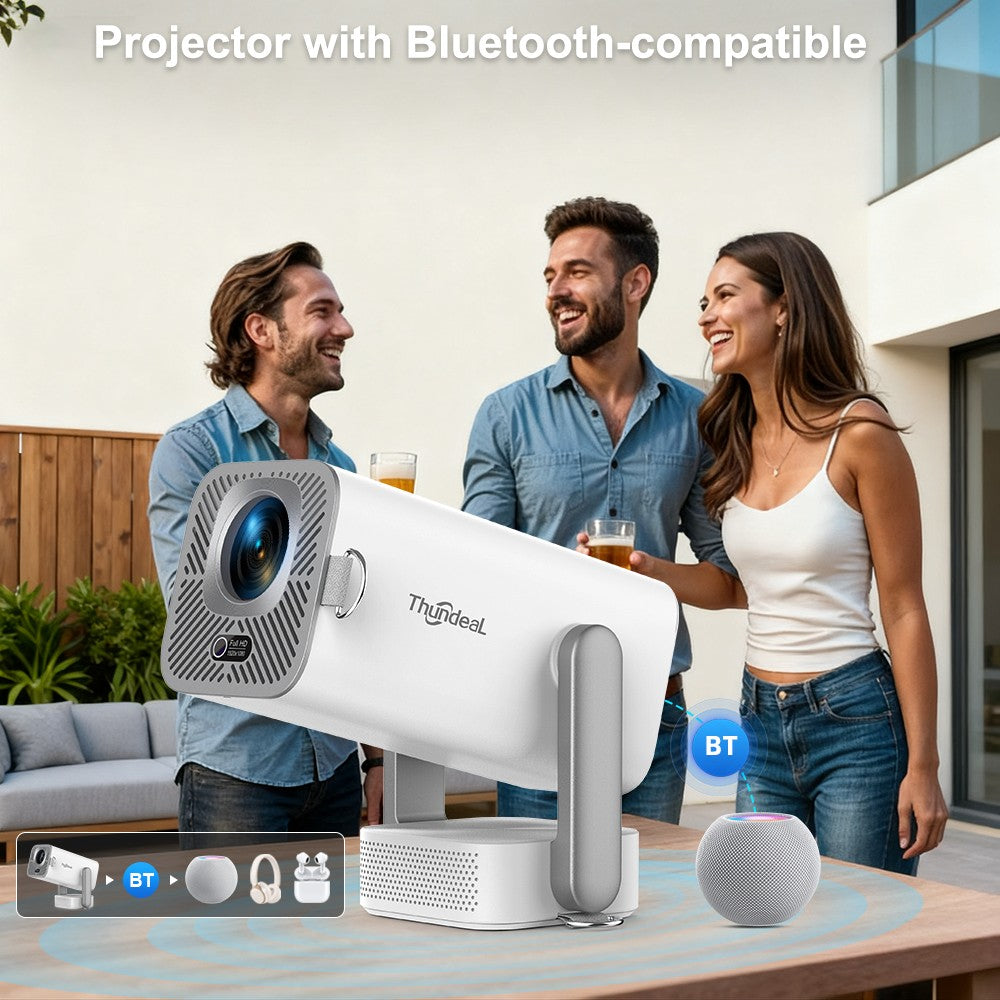 Projetor Full HD ThundeaL TD80 Pro 1080P Wi-Fi Suporte 4K