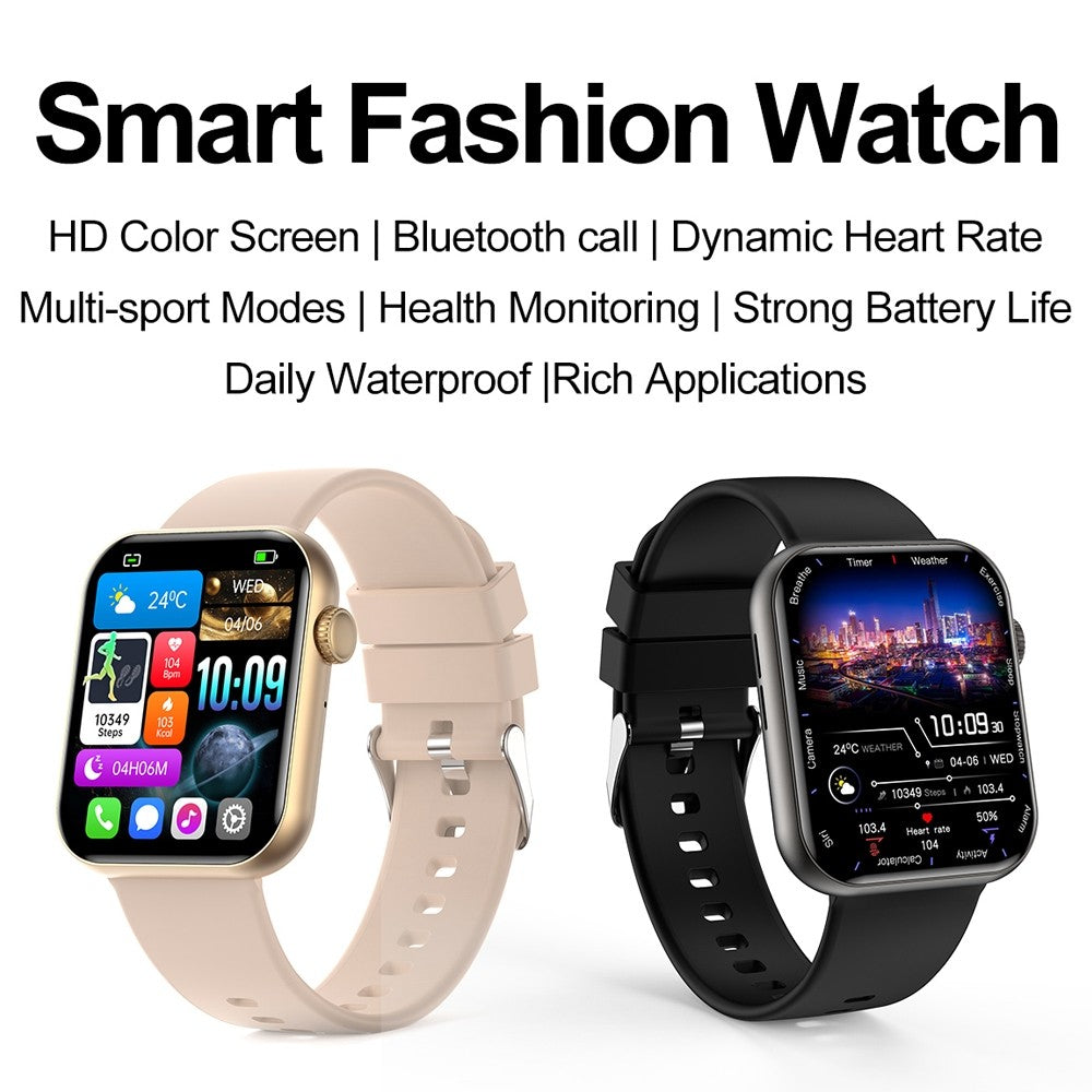 Smartwatch Feminino Bluetooth com chamadas, tela touch, Monitor Cardiaco e aprova d`Água