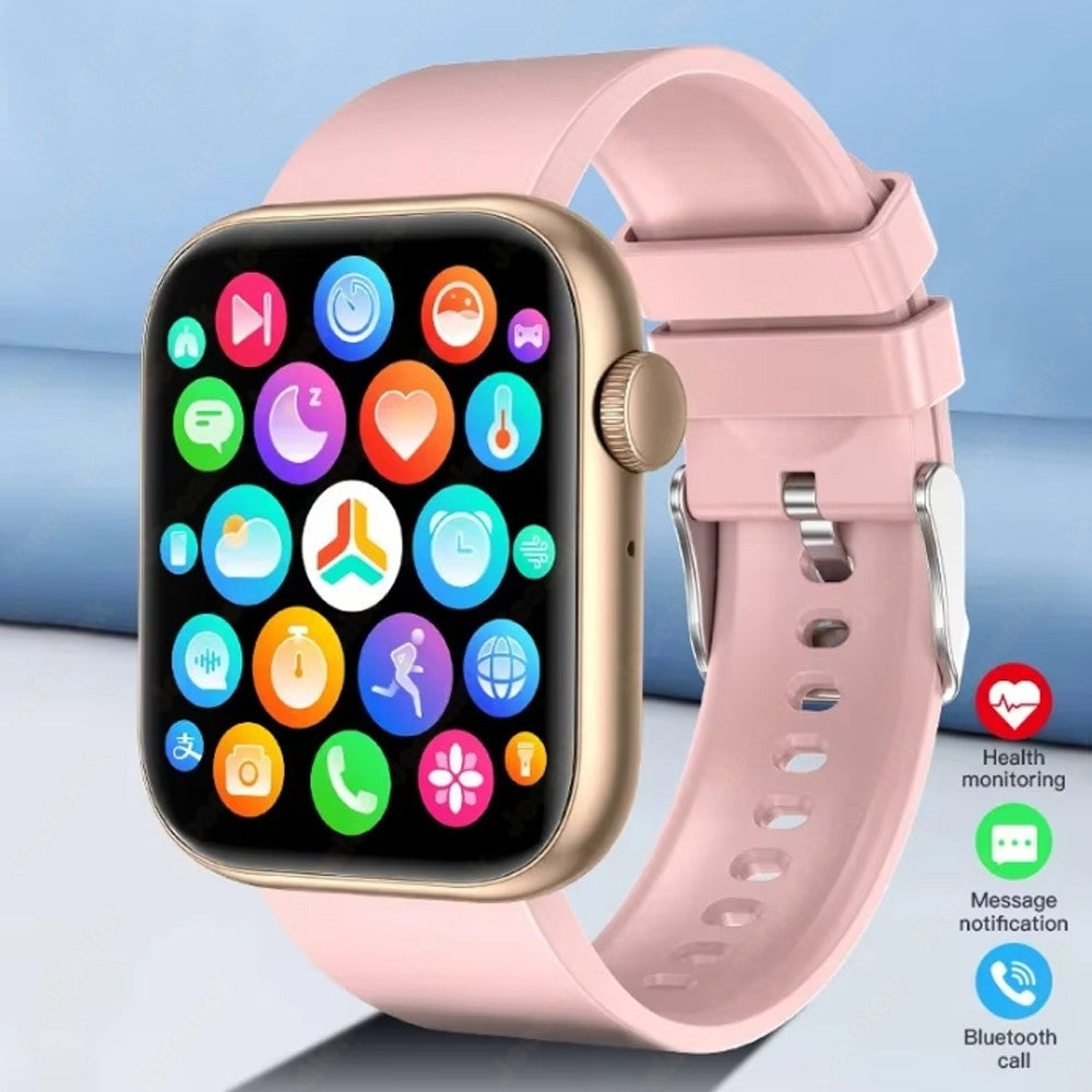Smartwatch Feminino Bluetooth com chamadas, tela touch, Monitor Cardiaco e aprova d`Água