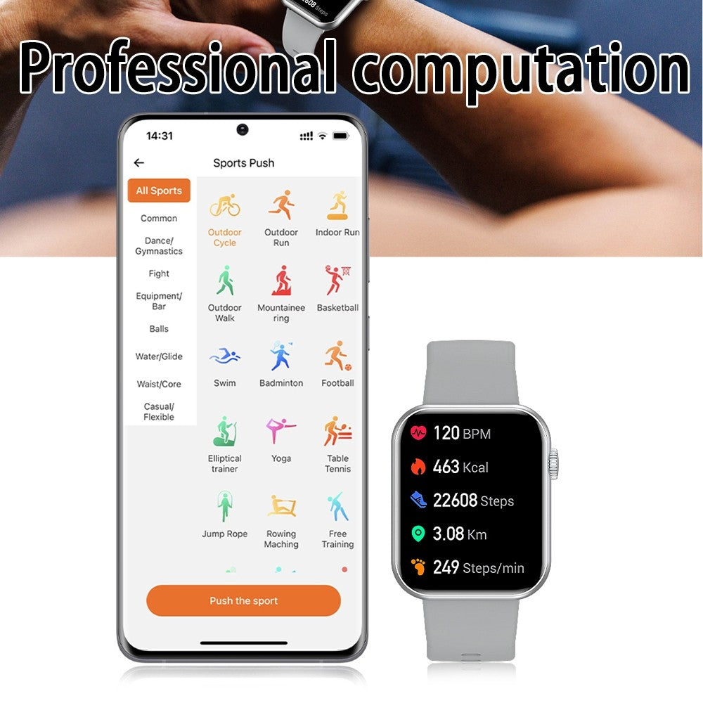 Smartwatch Feminino Bluetooth com chamadas, tela touch, Monitor Cardiaco e aprova d`Água