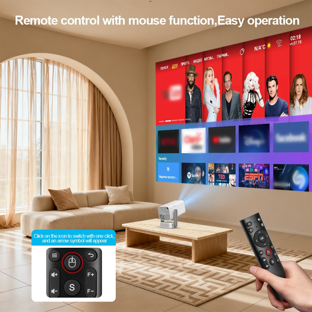 Projetor Full HD ThundeaL TD80 Pro 1080P Wi-Fi Suporte 4K