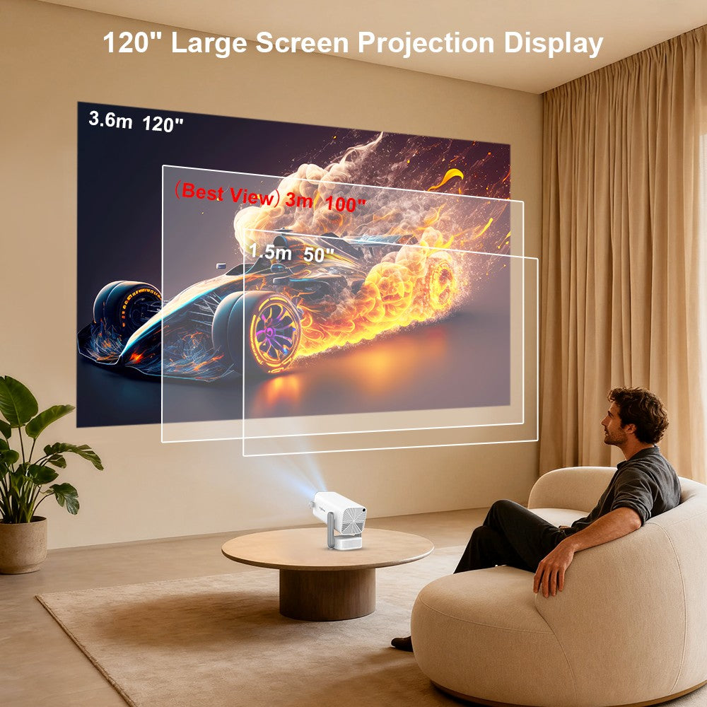 Projetor Full HD ThundeaL TD80 Pro 1080P Wi-Fi Suporte 4K